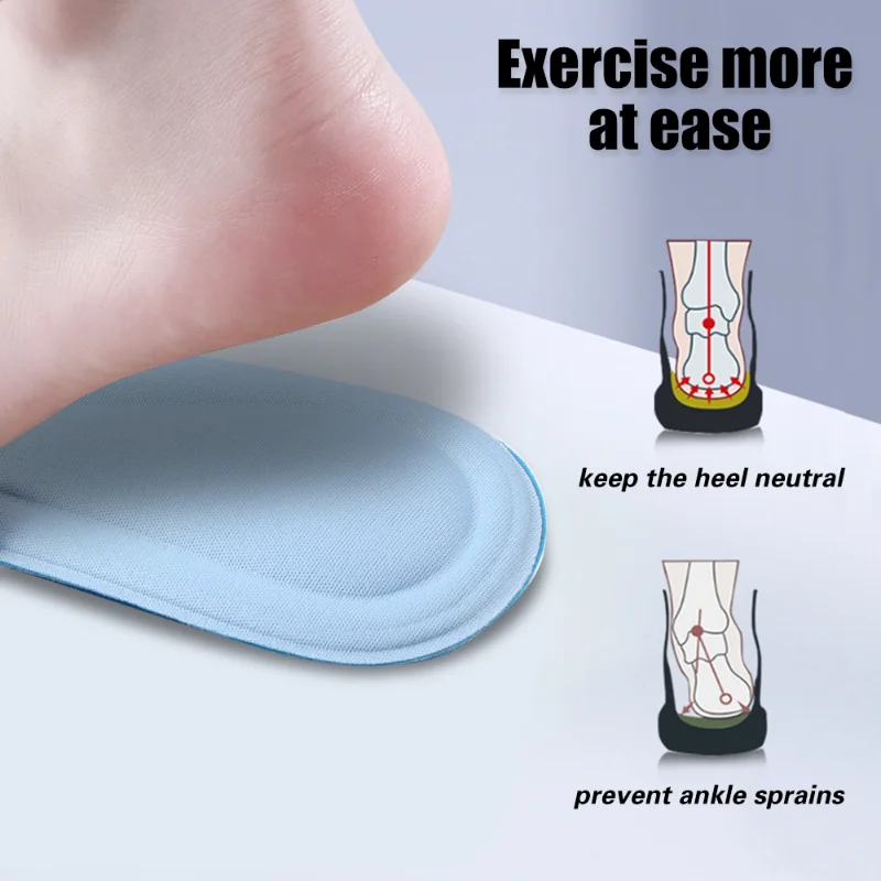 2PCS Memory Foam Insoles for Shoes Cushion Men Women 5D Massage Sport Insole Feet Orthopedic Shoe Sole Running Shoes Pad