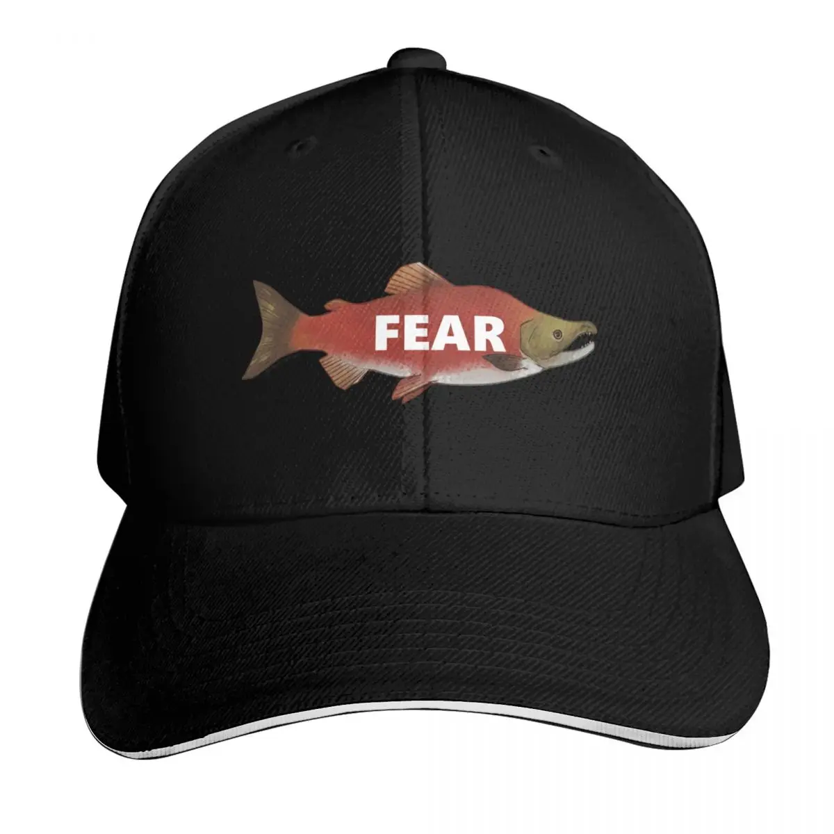Fear the salmon Baseball Cap Beach Bag sun hat hats for men For Women 2025 Men's