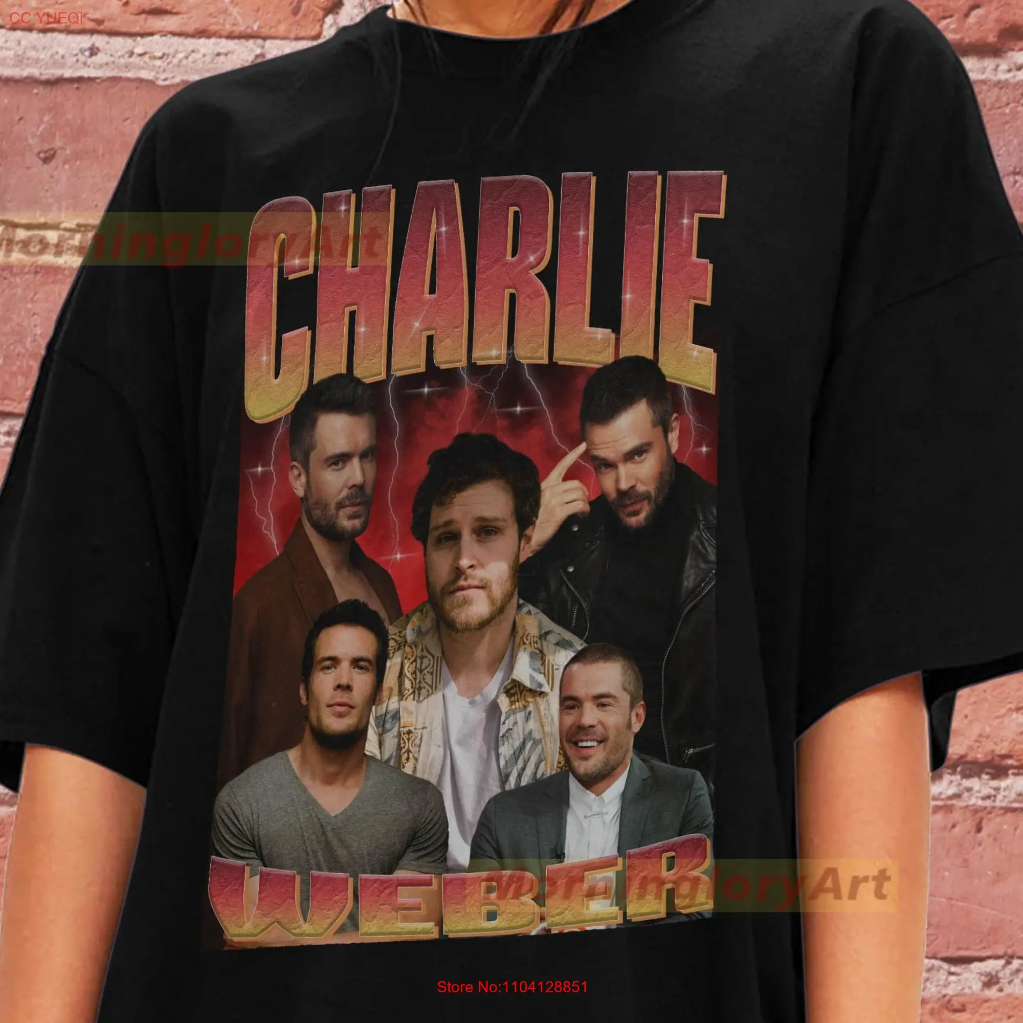 Charlie Weber T Shirt SweaT Sweater Cotton Clothing long or short sleeves