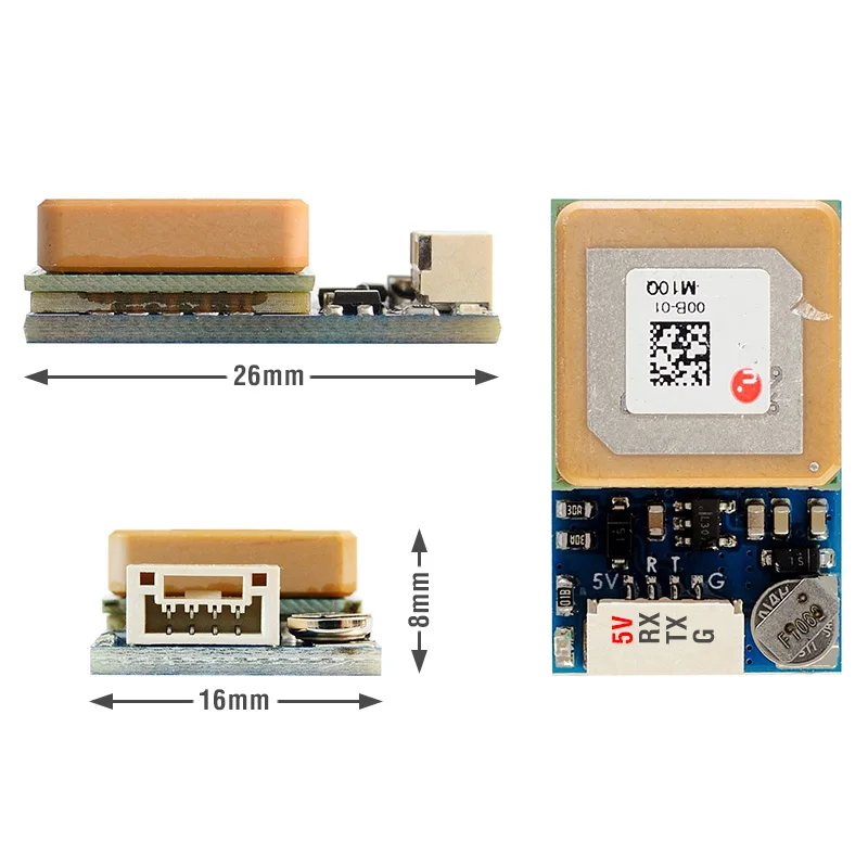 MATEKSYS SAM-M10Q GNSS GPS Module Built-in Patch Antenna for RC Multirotor Long Range FPV Freestyle Drone  Robot DIY Parts