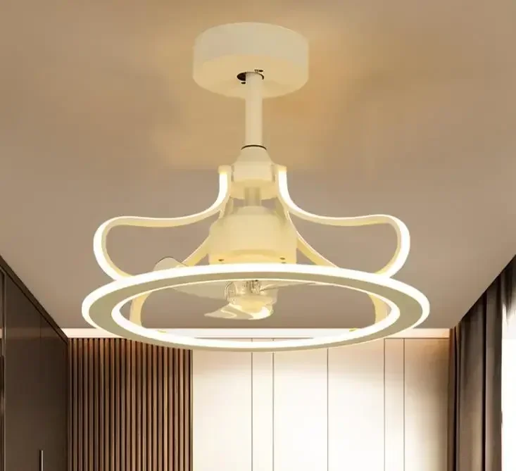 

23 Inch ceiling fan lamp with remote control roof led lighting fan modern bedroom restaurant indoor ac220v motor fans light