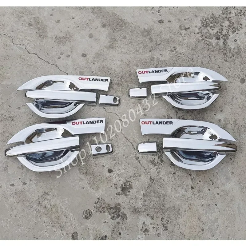 FIT FOR 2013 2014 2015 2016 MITSUBISHI OUTLANDER 2010 ASX / SPORT /RVR LANCER 2008 CHROME DOOR HANDLE CATCH COVER TRIM 2012 2011
