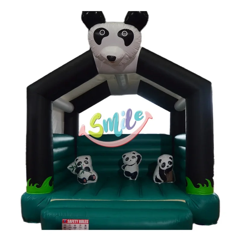 13FT Panda Inflatable Jumping Castle for Kids with EN14960 Certification 2-Person Capacity Outdoor Use