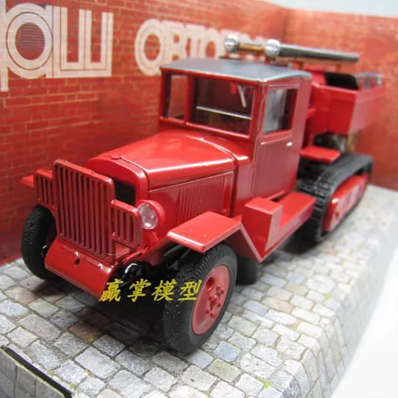 Diecast 1:43 Scale Russian Fire Engine Alloy Car Model Finished Product Simulation Toy Collection Gift Static Model Display