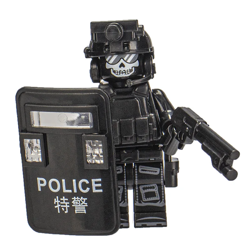 M SWAT Wolf Warrior Special Forces Building Block Doll Puzzle Assembly Model