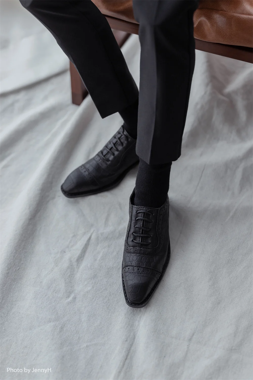 BJD Doll Shoes ID75 Toy Boys Leather Black White Brown Handsome Six Color Colorful Square Toe Lace-up Shoe Work Doll Accessories