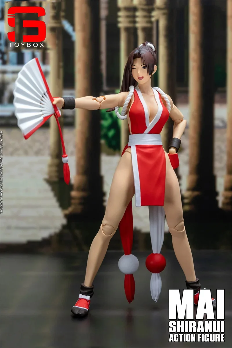 Storm Toys 1/12 Scale Mai Shiranui Action Figure With 4 Replaceable Head Sculpt 6'' Female Soldier Figurine Model For Collection