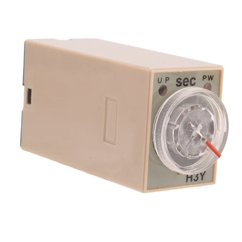 10X 10S Delay Timer Time Relay H3Y-2 AC 220V 8 PIN Adjusting Knob Control Timing Relay For Household Electrical Systems-B61B