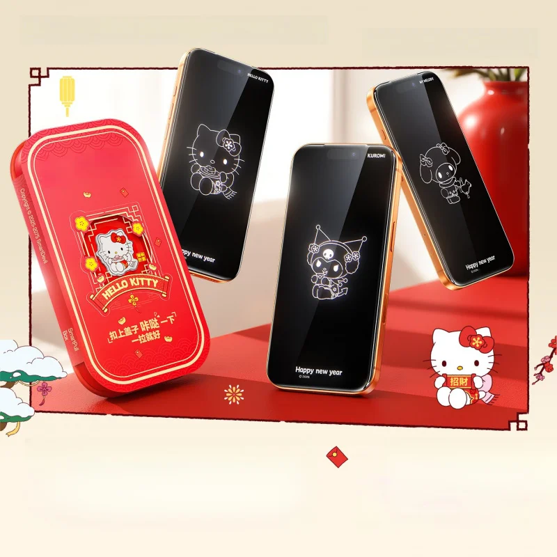 Protector de Pantalla Invisible HD de Dibujos Animados Kuromi Cinnamoroll para iPhone 17 Pro Max 16 15, Diseño de Año Nuevo Chino Rojo, Regalo