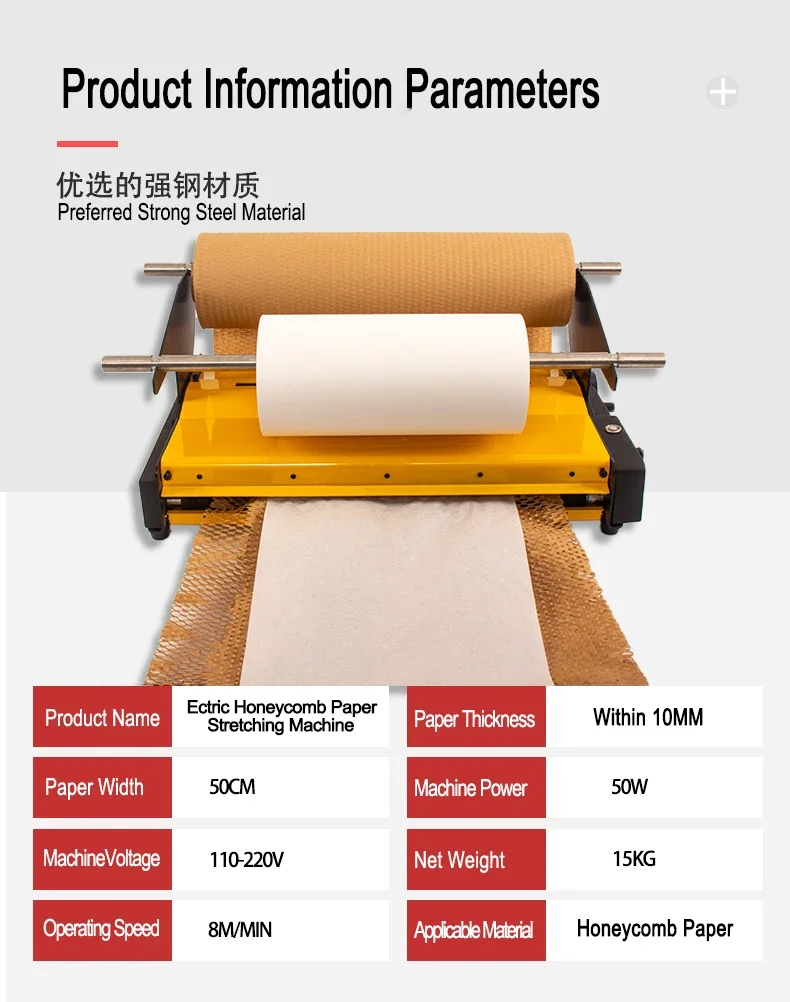 5. Industrial Electric Honeycomb Paper Core Expanding Machine High Speed Eco-Friendly Protective Packing Machine
