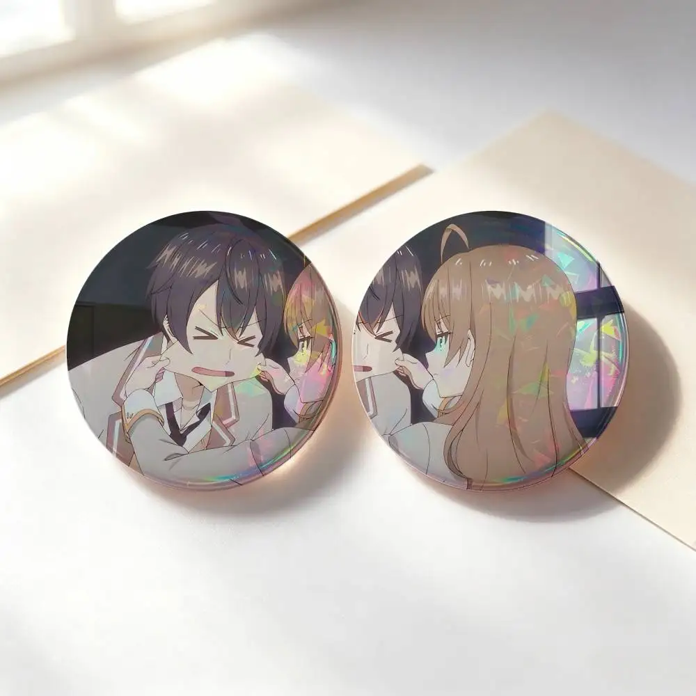 Alya Sometimes Hides Her Feelings In Russian Anime Badges Button Round Creative Pin Brooch Badge Bag Decor Accessories Fans Coll