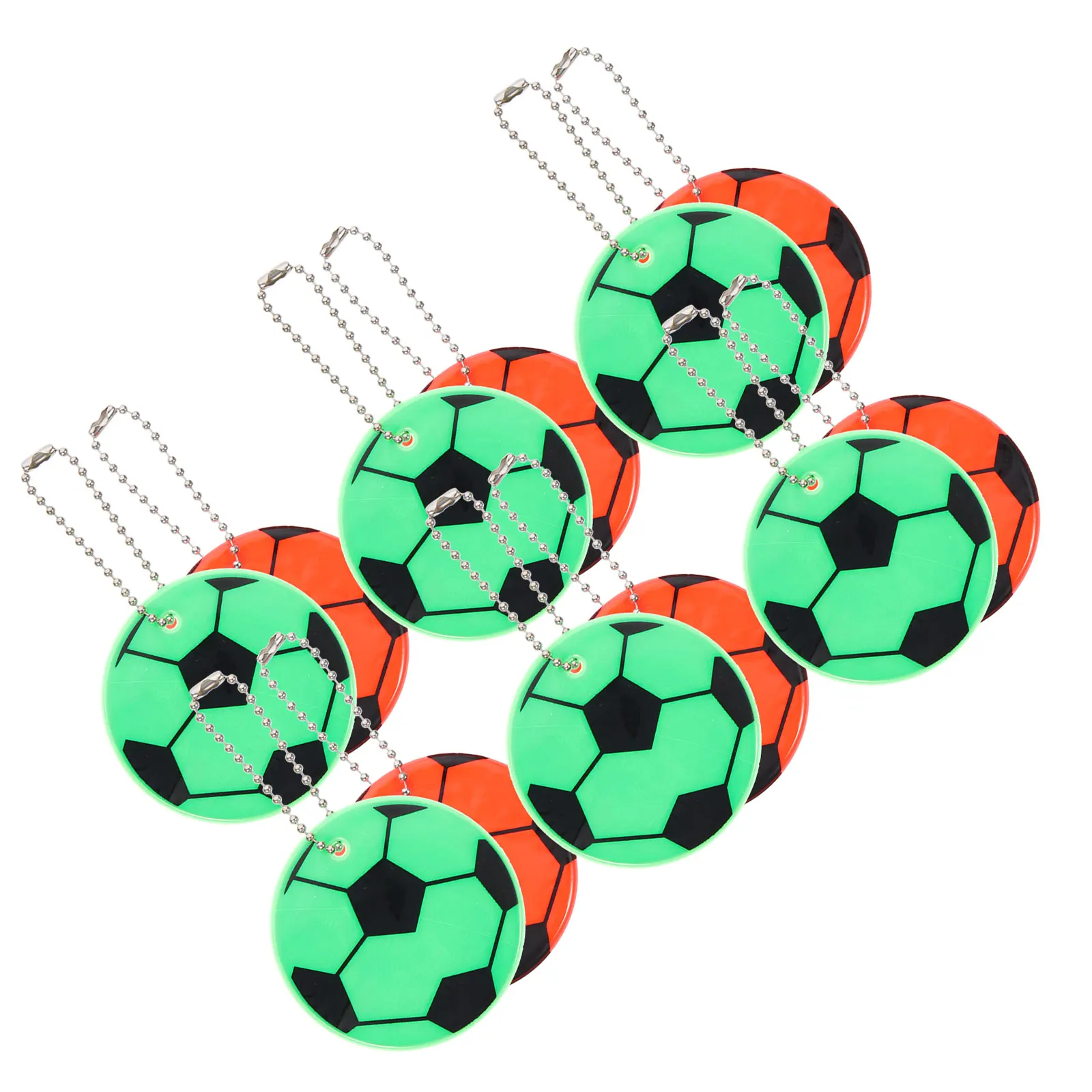 

12 Pcs Soccer Party Favors Reflective Pendant Gifts Backpack School Bag Hanging Decor Child