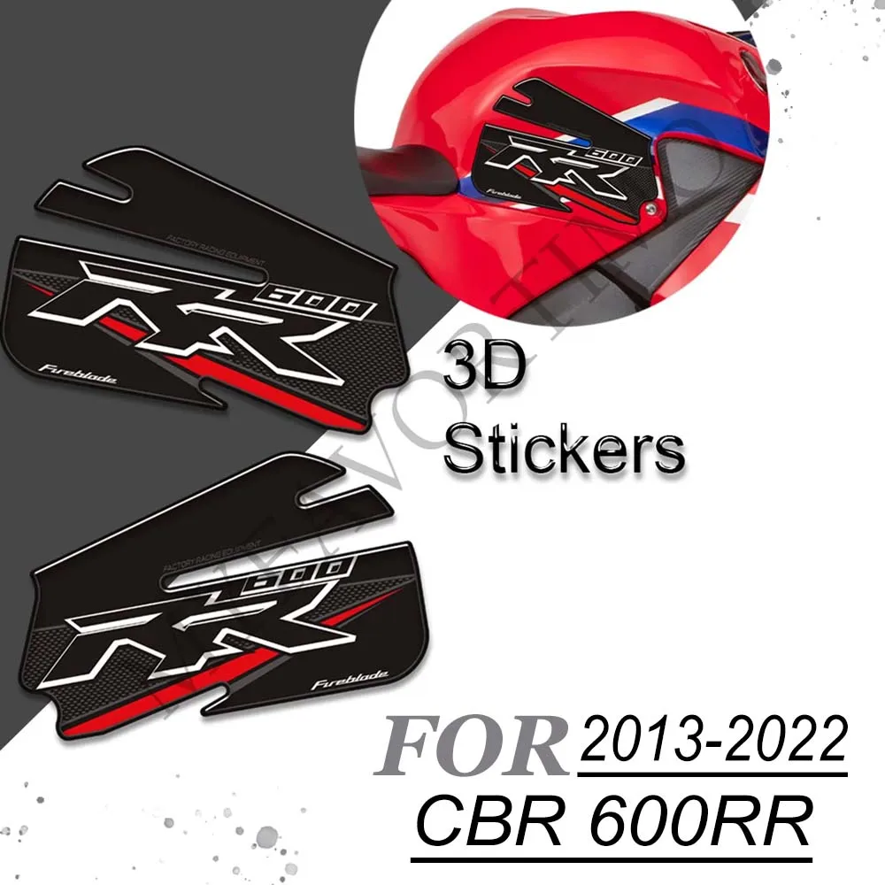 CBR 600RR Tank Pad Grips Protector Stickers Decals Kit Knee Fireblade For Honda CBR 600RR  2013 - 2016 2017 2018 2019 2020 2022