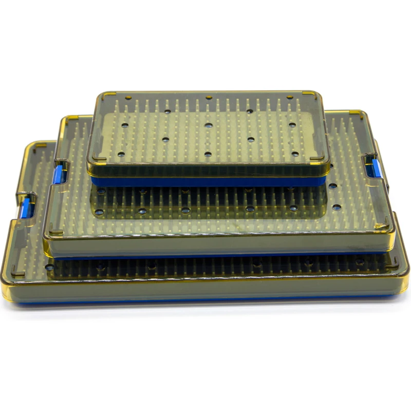 NEW Ophthalmic Microsurgical Instruments Surgical Autoclavable Surgery Silicone Disinfection box L/M/S Size