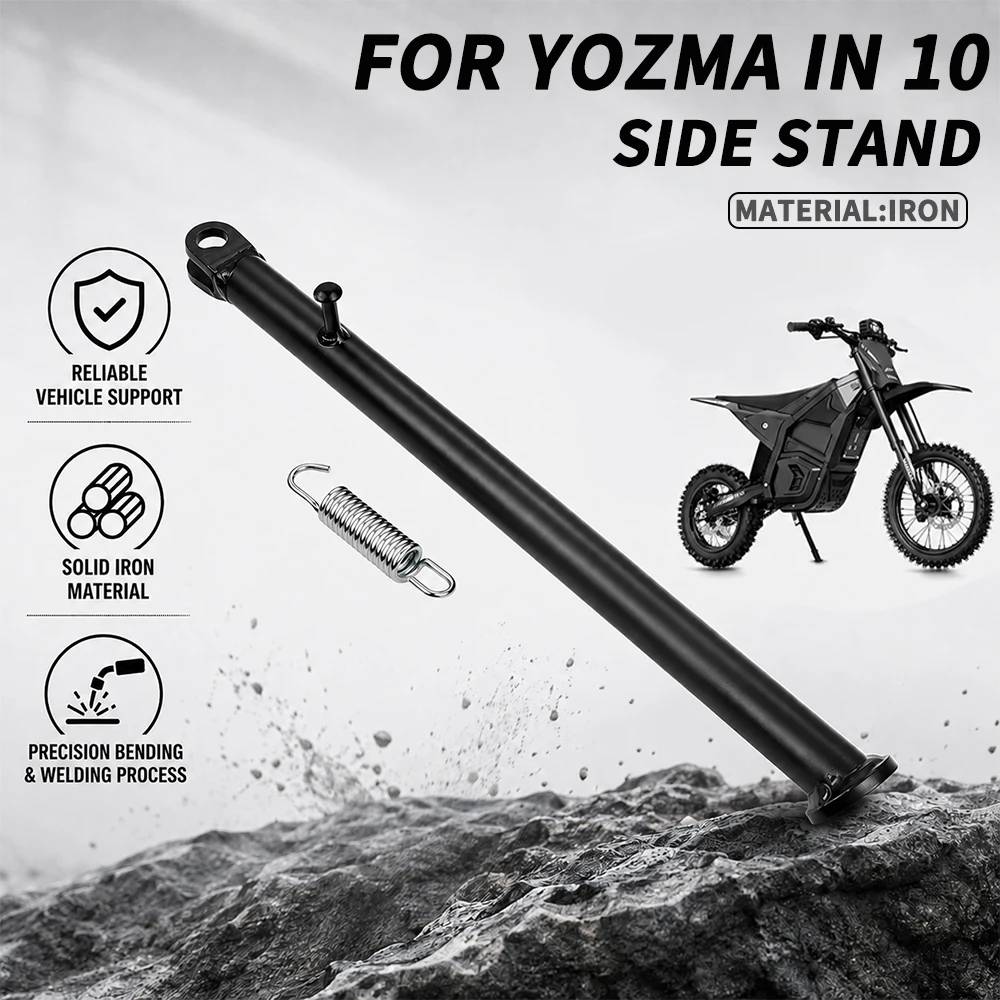 For Yozma IN 10 PRO Side Kickstand Height Adjustable Stand Support Bracket Motorcycle Off-Road Electric Dirt Pit Bike E-Bike