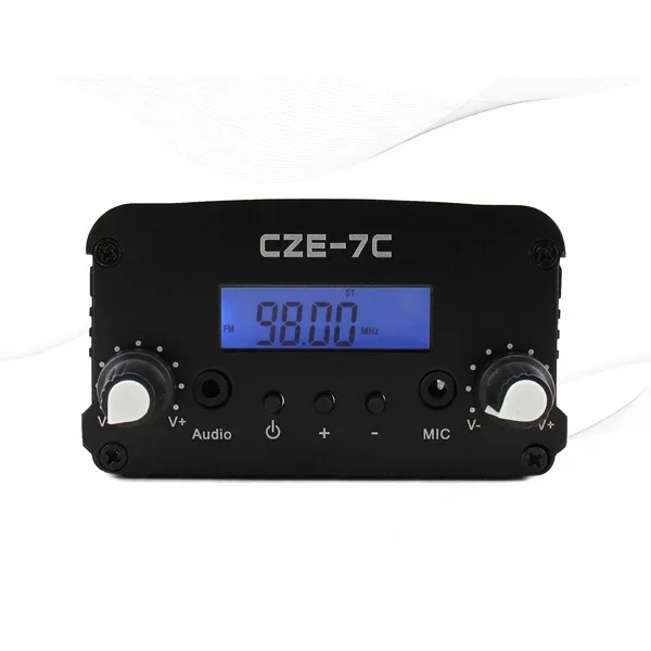 CZE-7C Stereo Frequency Modulation Transmitter Frequency Adjustment 1W/7W Radio Emitter Combo