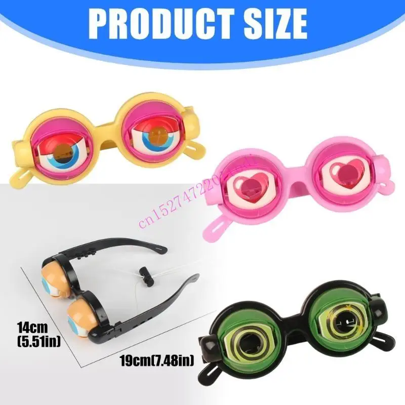 Gafas con guiño personaje único M76B, efectos expresión dinámicos, placa ocular 48-52Mm, ajuste cómodo para niños