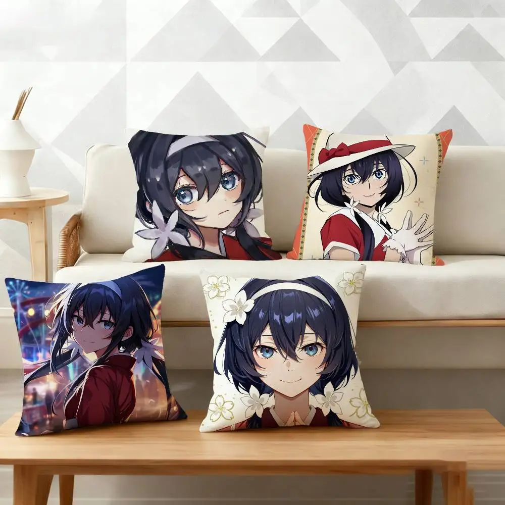 K-Kyouka Izumi B-Bungo Stray Pillow Case Cushion Cover Throw Pillow Case For Car Sofa