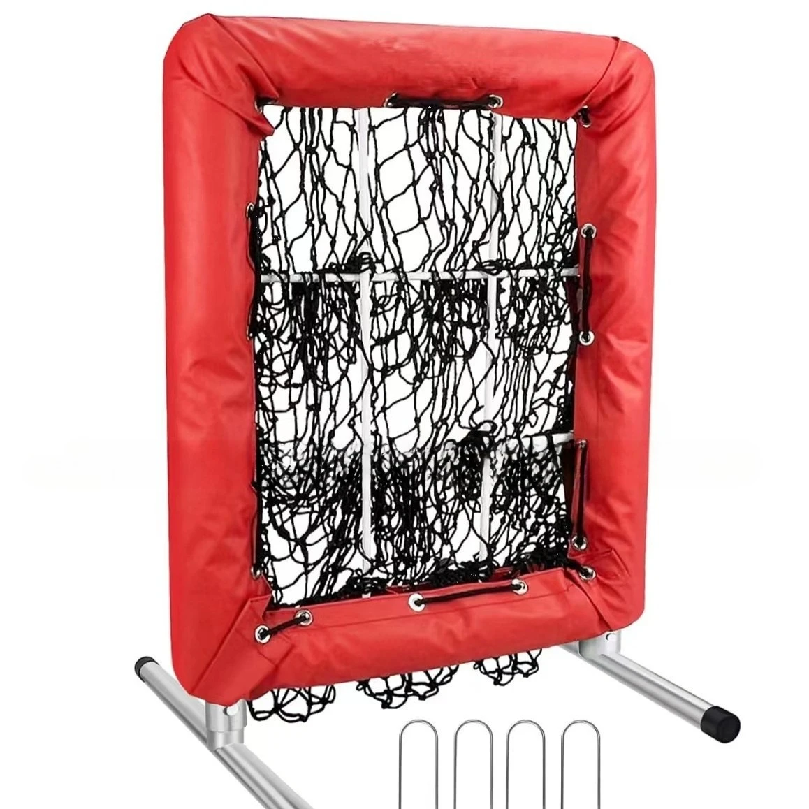 Outdoor baseball practice net, nine-grid nine-hole throwing net, softball beanbags,