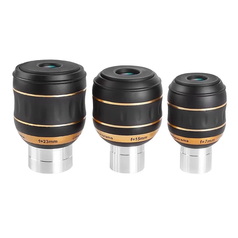 Sky Watcher 82 Degree Parfocal Eyepiece 7mm, 15mm, 23mm, Aluminum Case Set 1.25/2