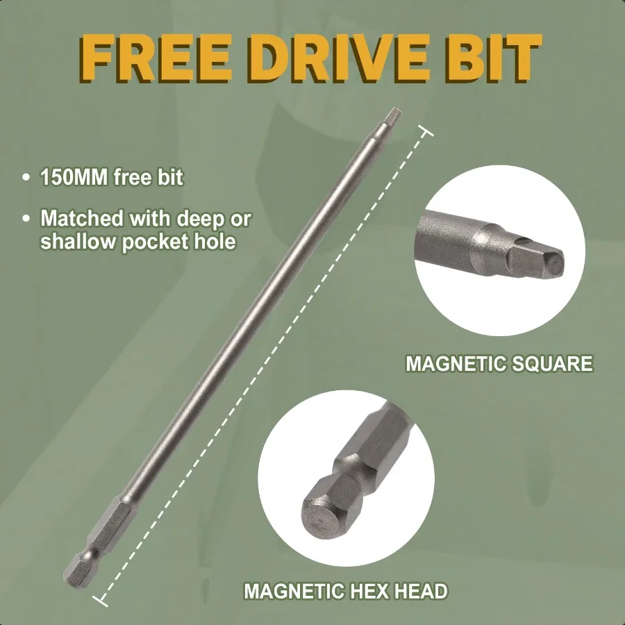 8 x 11 4 Außentaschenlochschrauben, 600 Stück, Taschenholzschrauben mit blau beschichtetem Grobgewinde, Vierkantantrieb, wetterbeständig, 1