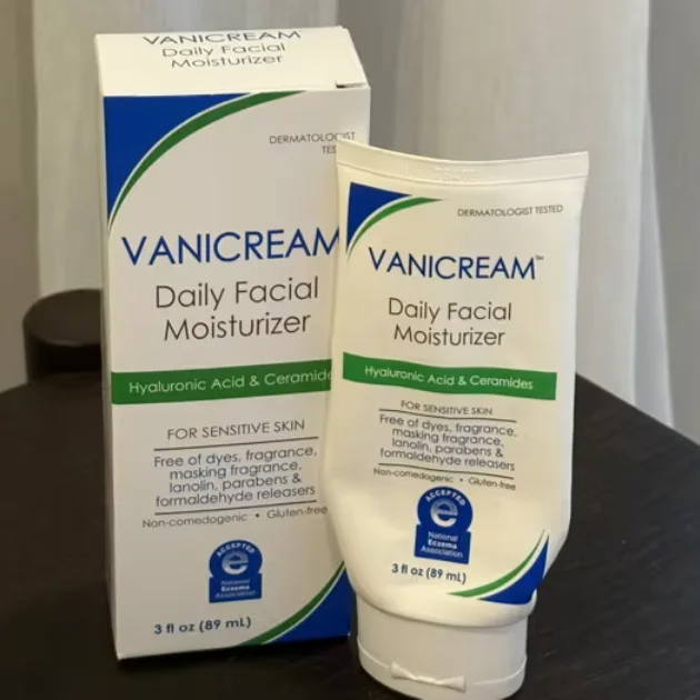 VANICREAM Non-Greasy Renew Skin Cream 89ml Brand Hyaluronic Acid Ceramides Cream For Sensitive Skin Daily Facial Moisturizer