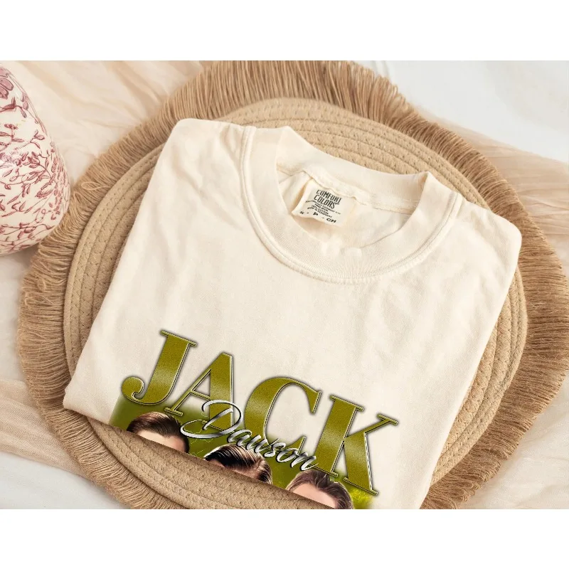 Jack Dawson's Titanic Movie T-shirt, Women's T-shirt, Four Season New Design, Suitable for Both Men and Women, Casual T-shirt