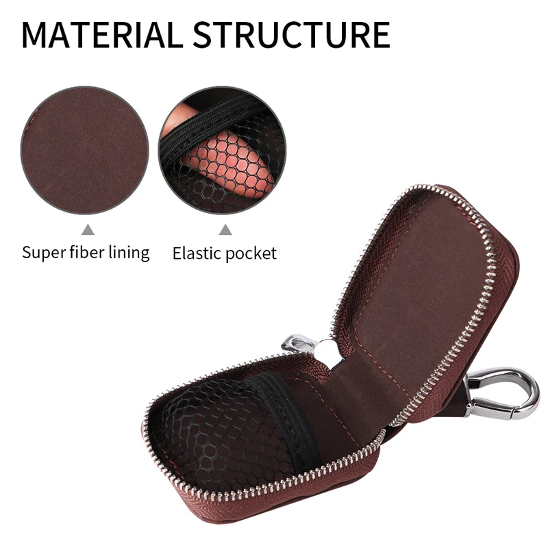 Universal Mini Bluetooth Headset Shockproof Protective Case Wireless Headset Anti-Fall Loss Prevention PU Leather Storage Bag