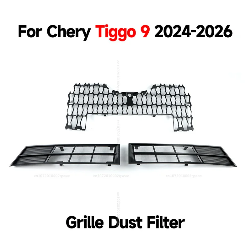 Auto-Kühlergrill-Insektenschutz, zum Aufstecken, abnehmbares Design, einfache Montage und Reinigung, Autoteil für Chery Tiggo 9 8L 2024-2026 – Detail 2