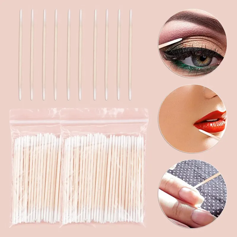 Eyelash 100Pcs Brushes Ultra-small Cotton UpTools Removing