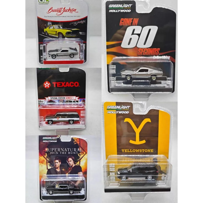 GreenLight 1:64 مقياس يلوستون-2014 مجموعة نماذج سيارة مصنوعة من خليط معدني مجموعة ثابتة من الحلي هدية عيد ميلاد للأولاد