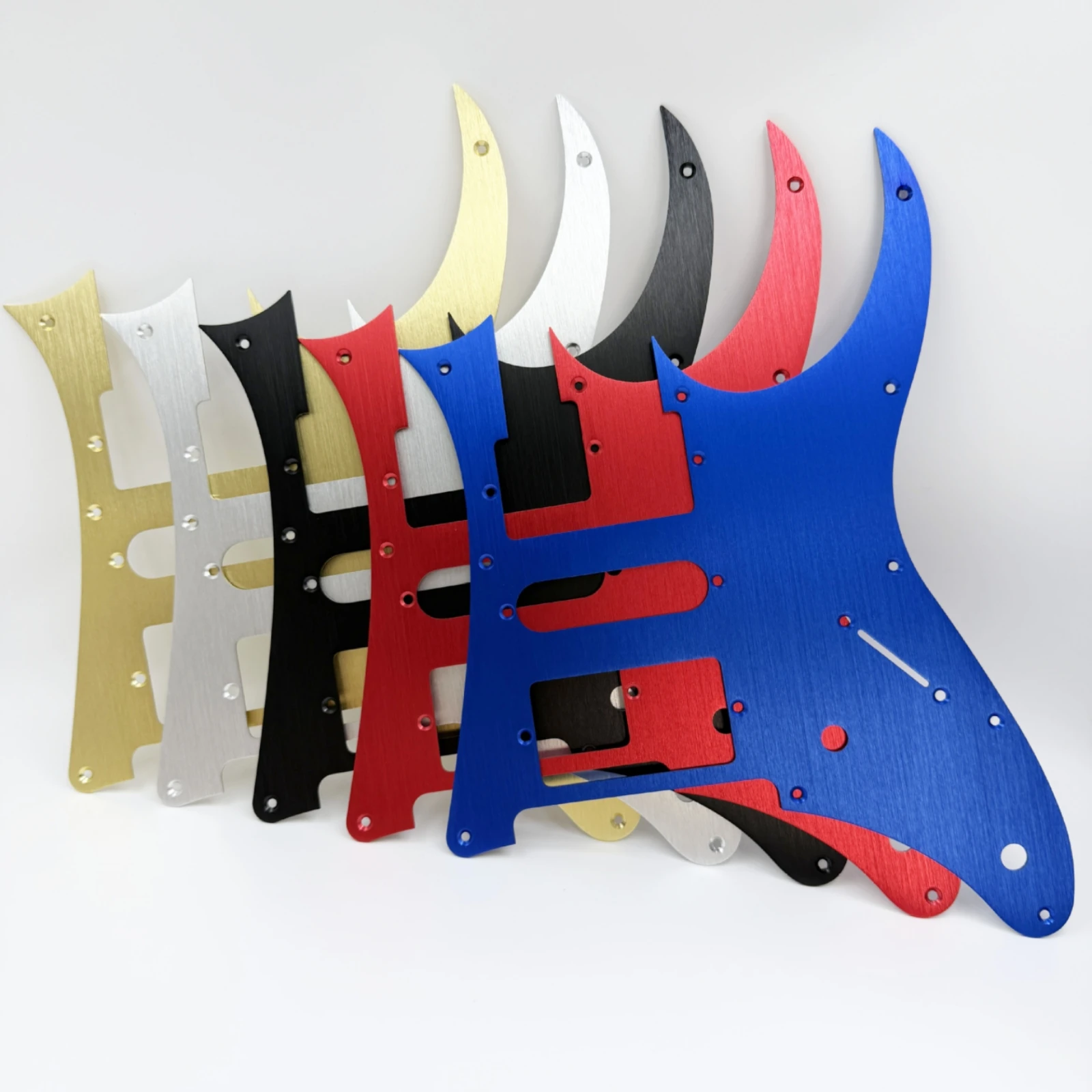 Electric Guitar Pickguard Aluminum Alloy Metal Guitar Pickguard Musical Instrument Part Oxidized Finish Baked Painted