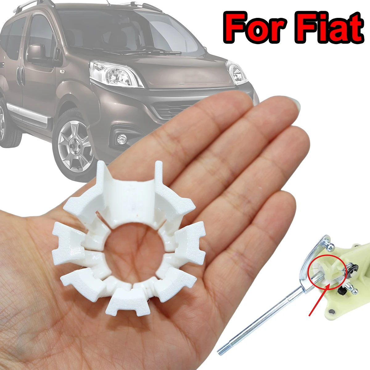 

Ремкомплект втулки и подшипника рычага переключения передач, белый, 735316070, 1612681980 для Fiat Ducato 3 250 290 Qubo