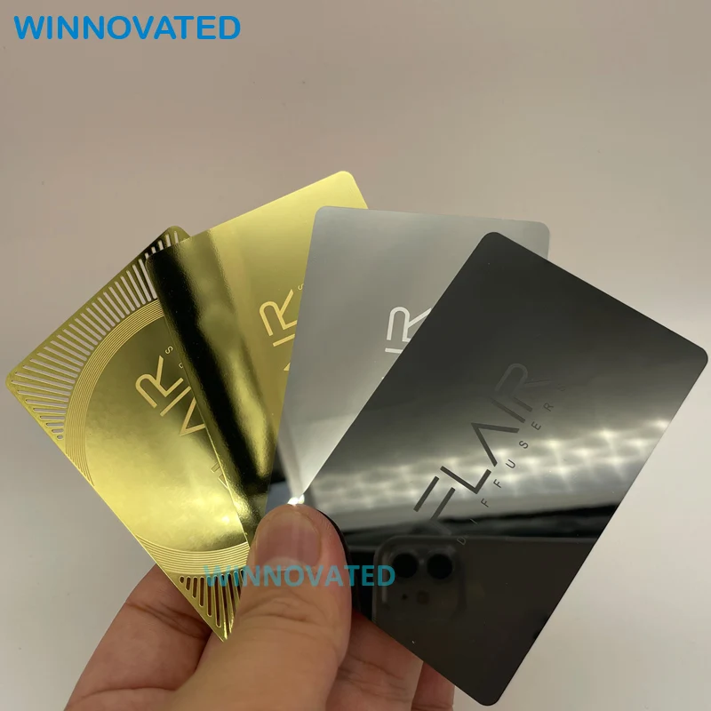 10 0.pieces.CustomCustom Stainless Steel Metal Card Printing Metal Business Cards With Logo