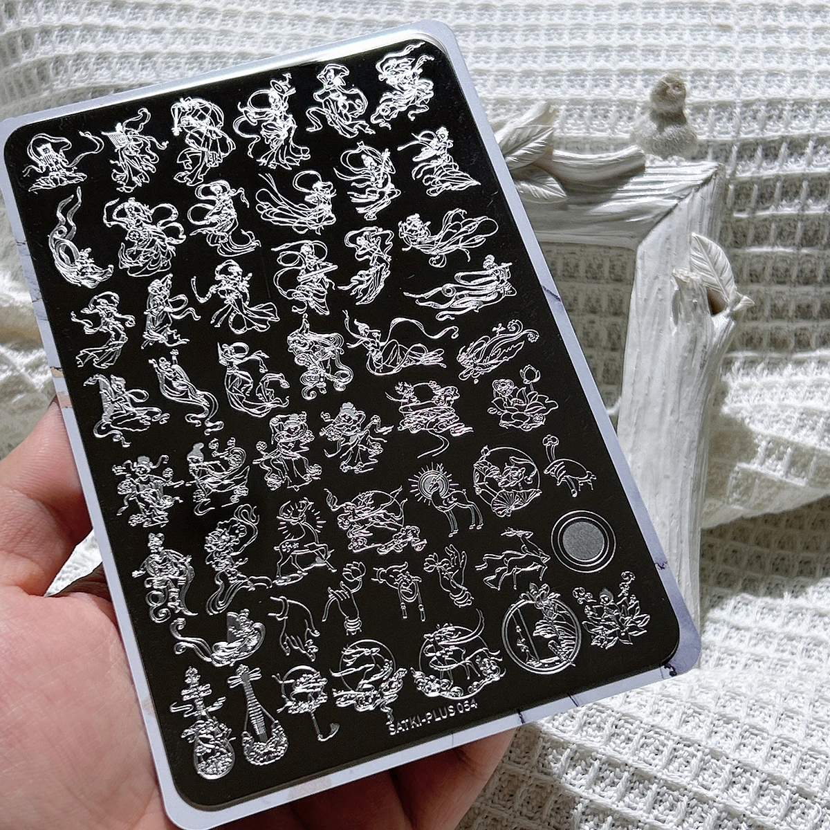 

Nail Art Stamping Plate Stamping Steel Plate Beginner-Friendly No-Painting Nail Decoration Template Stamping Gel Nail Polish Mold Nail Stamping Template Transparent Transfer Silicone Stamp Steel Plate Nail Art Tools