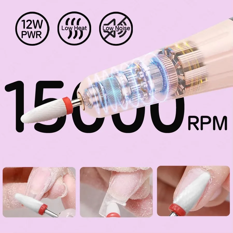 Perceuse à ongles électrique aste, lime à ongles électrique avec lumière UV, lampe à ongles LED, portable, 2 en 1, N64.