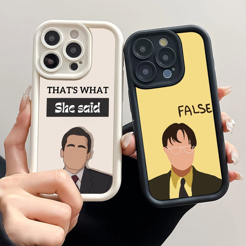 The Office Dunder Mifflin Sky Eye Stairs Soft Silicone Phone Case For Apple iPhone 12 13 Mini 11 14 15 16 Pro Max 7 8 Plus