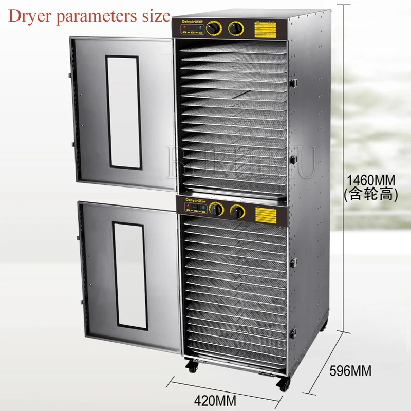 

32 Layer Large Fruit Air Dryer Adjustable temperature electric dehydrator meat food dehydrator