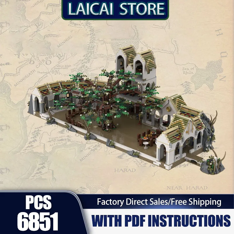 

Кольца из серии фильмов Moc, строительные блоки, кольца, модель домашнего города, технология, кирпичи, сделай сам, известная сборка, праздничные игрушки, подарки