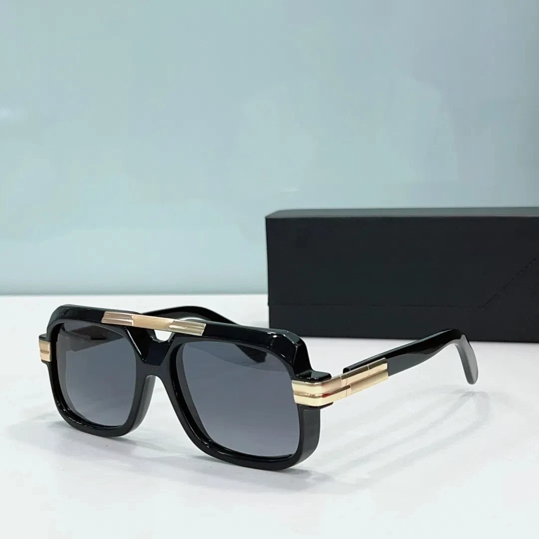 

Authentic MOD663 Leisure High Quality UV400 Men Women Sun Glasses Luxury Designer Black Acetate Frame Square Male Couple Eyewear