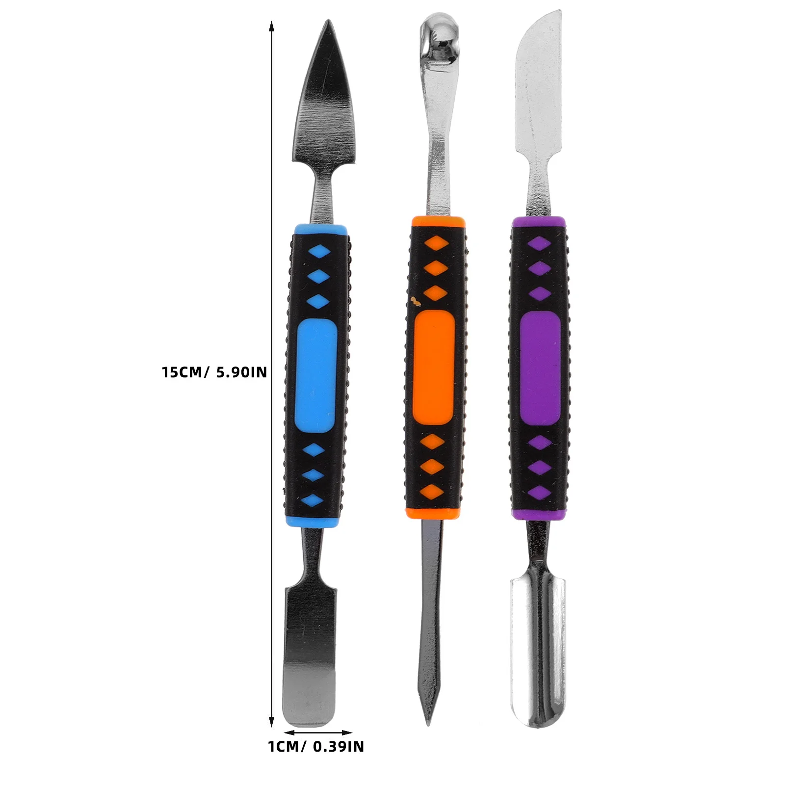 6Pcs Double End Spudger for Cell Phone Repair Tools Stainless Steel Opening Pry Stick for Tablet Laptop LCD Dismantle Compact