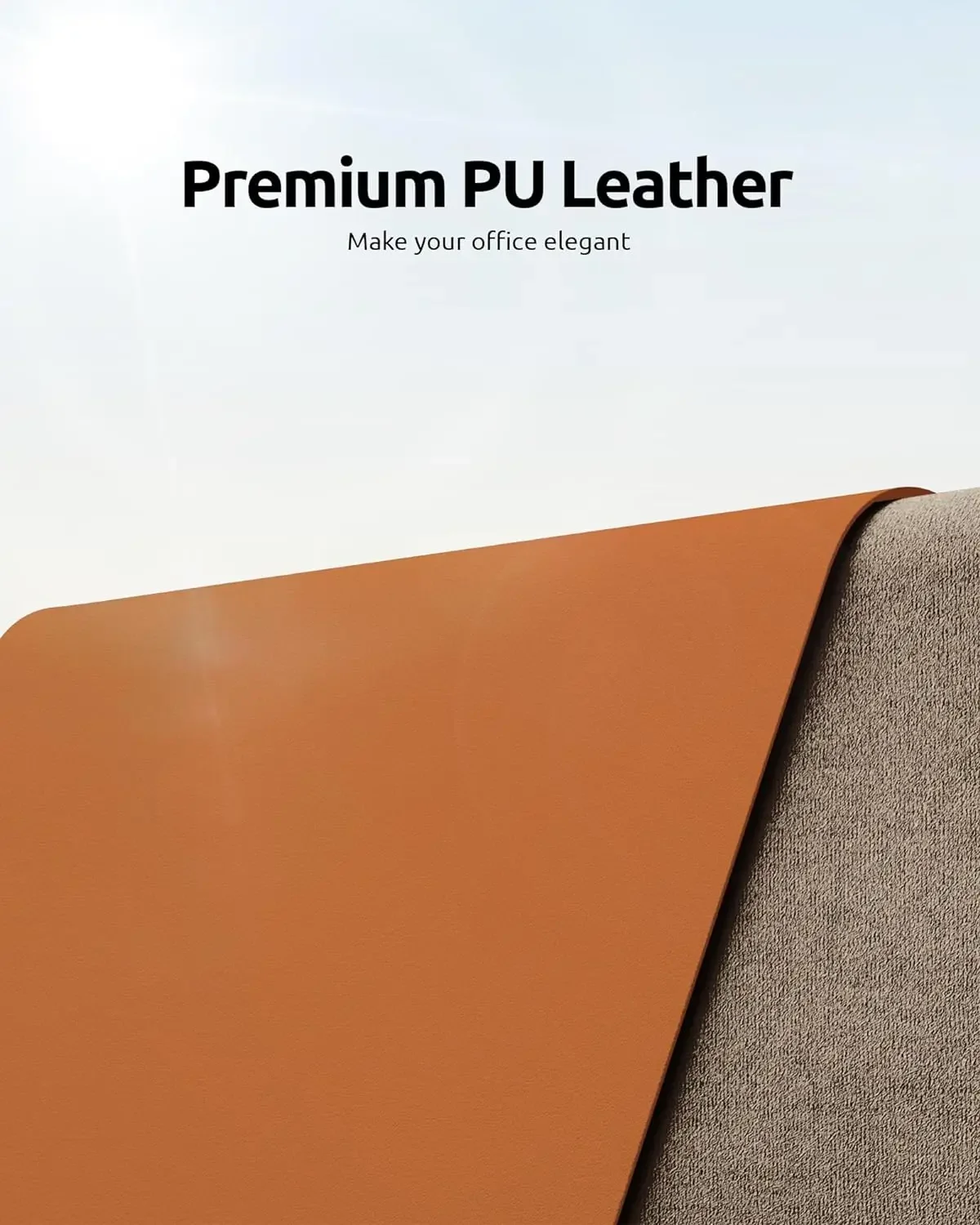 

Leather Desk Pad Protector, Non-Slip PU Waterproof Desk Mat, Large Mouse Pad, Laptop Desk Blotter Arm rest for nails Playmat B