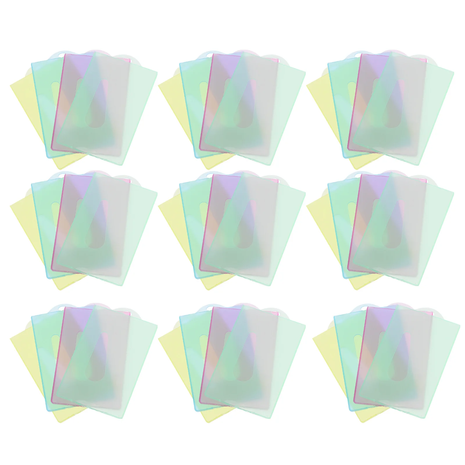 40 قطعة حامل الهوية صغير الحجم غطاء بطاقات مقاوم للماء لتحديد شارات اسم العلامات آمنة الاستخدام اليومي حمل حامل بطاقات الهوية #3