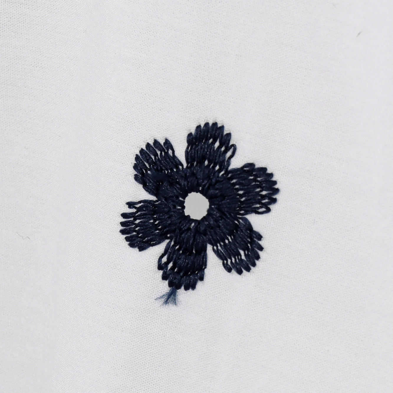 JNLEAOG 春の新作ファッショナブルな女性のシャツ刺繍花ストレートカットポリエステル長袖カジュアルコットン水玉模様