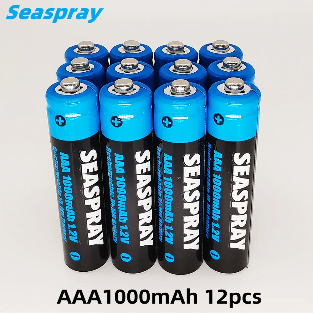 8/12PCS High capacity Triple A 1.2V AAA 1000mah Ni-MH Rechargeable Batteries Solar battery for Solar Lights lamp, Remote Control