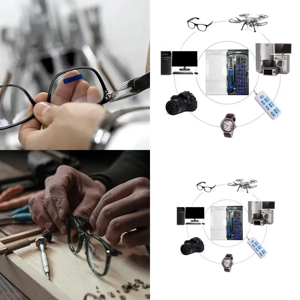 

U4LA Comprehensive 58 Piece Screwdriver Collection with Bits for Precisions Device Maintenance Laptops Cameras More