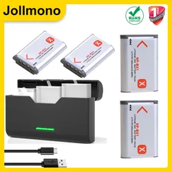 1860mAh NP-BX1 NP BX1 Bx1 battery + Fast Charger Box TF Card Storager for Sony ZV-1 ZV-1F DSC-RX100 WX500 HX300 AS300 M3 M2