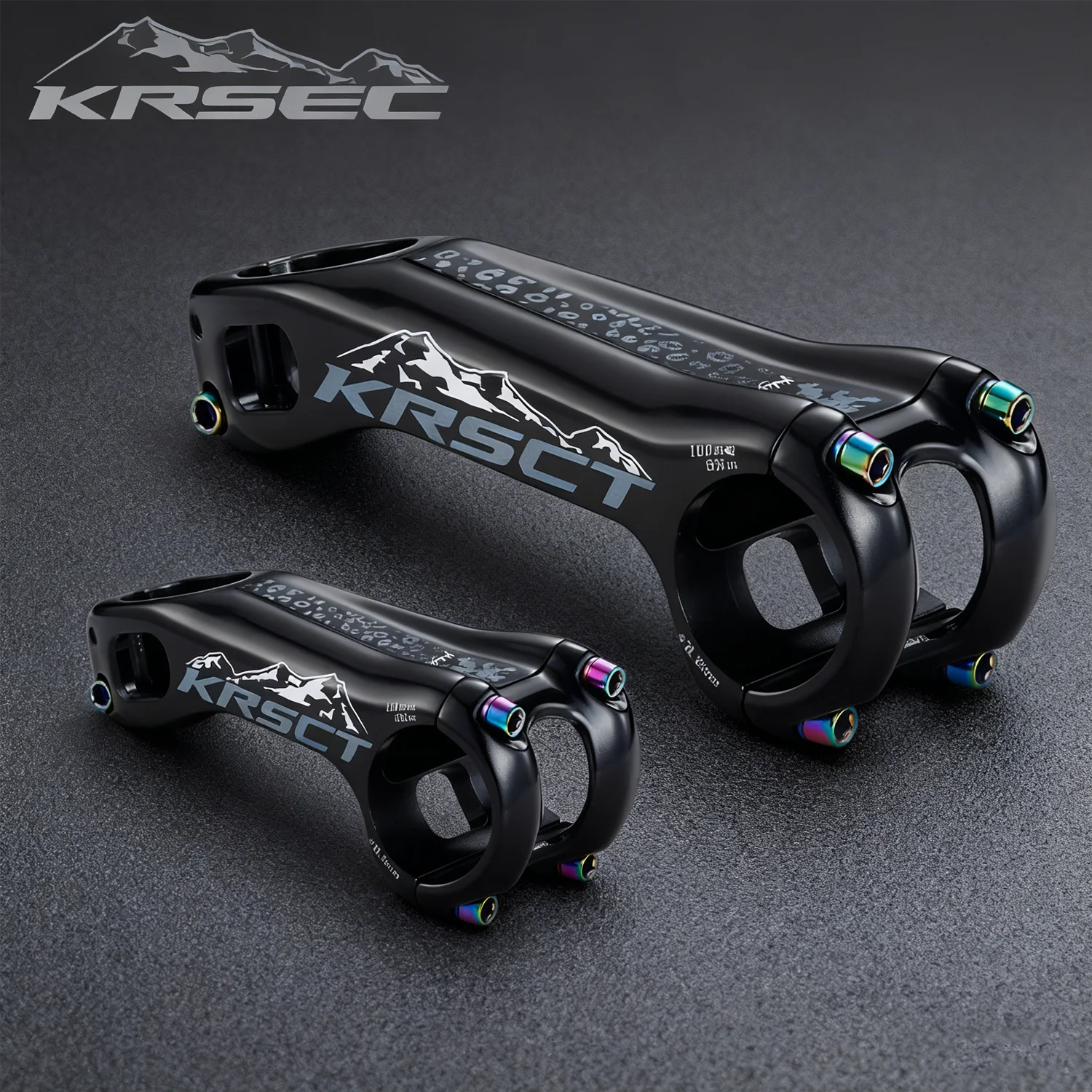 

KRSCT 3D Forged Bicycle Stem – High-Strength Mountain Bike Stem (-20°/80-100mm) for AM/FR/DH (31.8mm Handlebar)