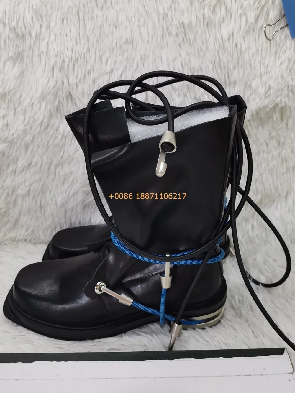 Round Toe Metal Heel Women\'s Boots 2024 Autumn Retro Sports Casual Punk Motorcycle Boots Fashion Rope Wrapped Street Short Boots