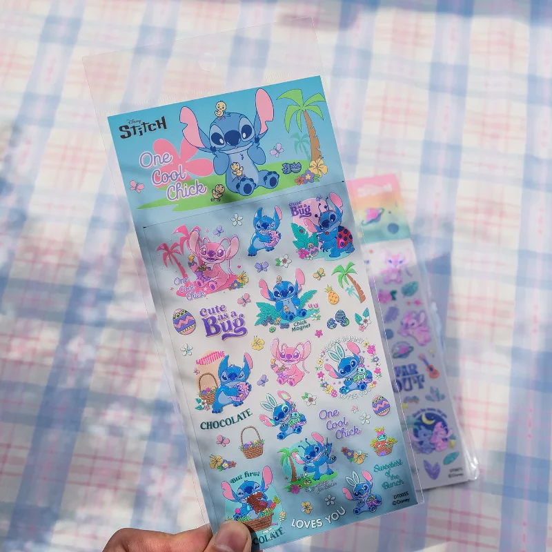 

Наклейка для маникюра Disney Stitch, стерео рельефная наклейка для ногтей, чехол для телефона «сделай сам», дневник, украшение для студенческой награды, наклейка